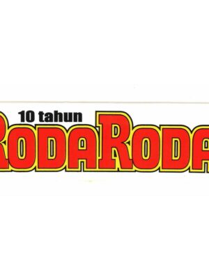 Pelekat (Sticker) RodaRoda sempena ulangtahun ke-10 pada tahun 1996